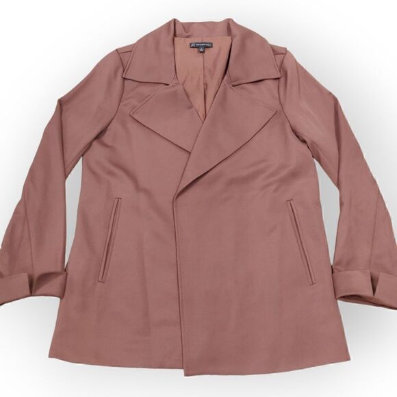 NWOT Adrianna Papell dusty blush pink open front blazer jacket size S - Picture 1 of 10